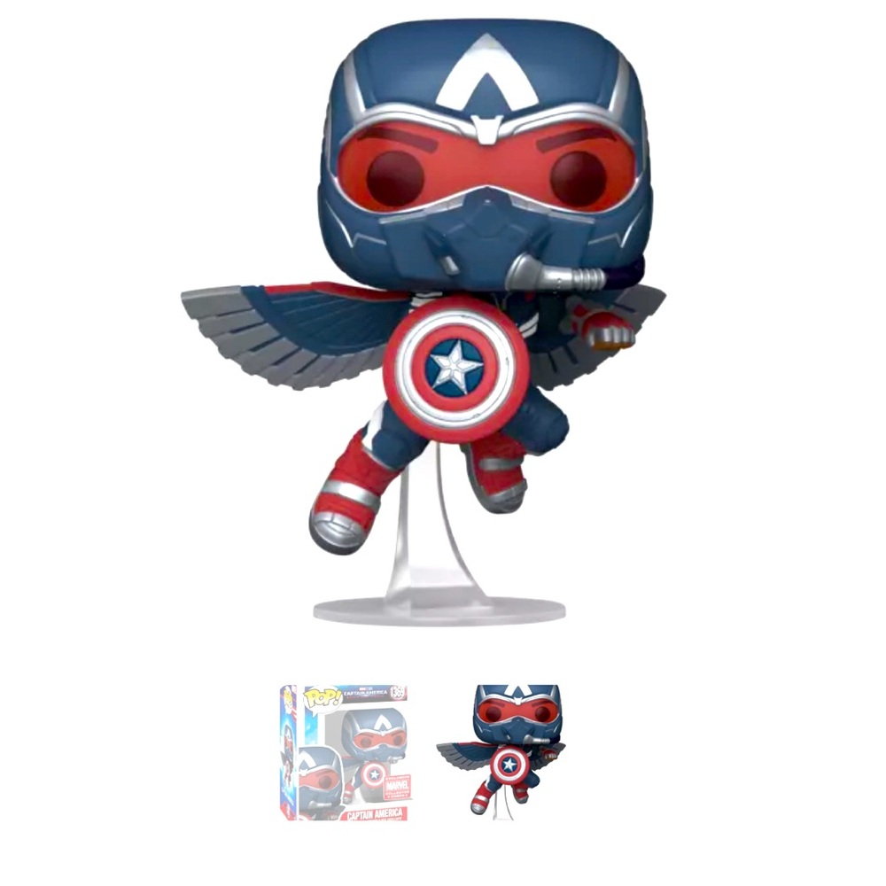 Funko POP - 1369 - Captain America Bobble Head from Brave New World